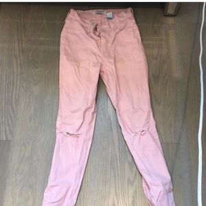 Pink jeans